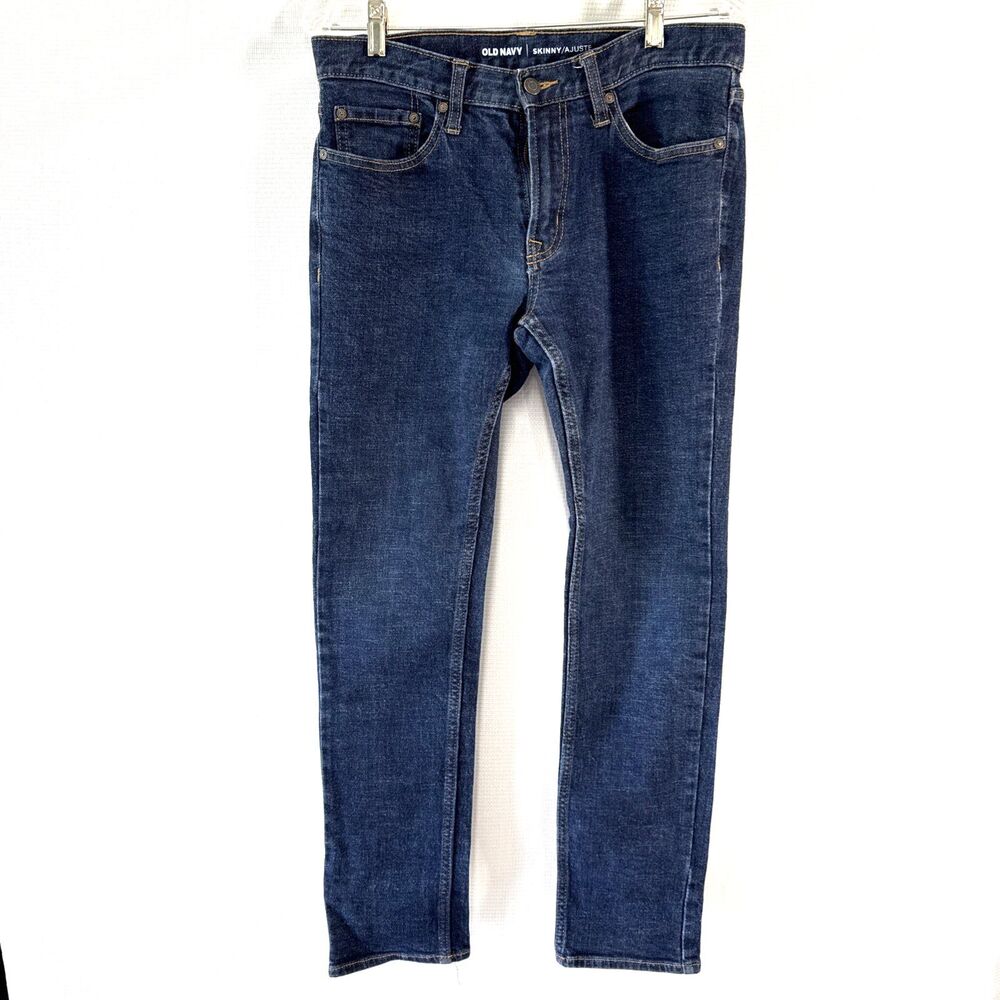 Old Navy Mens Skinny Stretch Jeans 32x32 Built In Flex Blue Denim Washwell